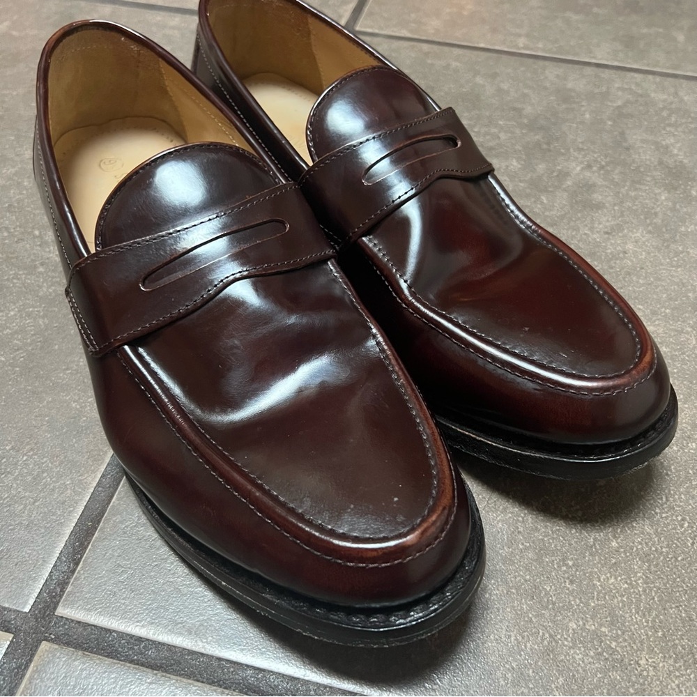 Samuel Windsor Shoes Mens Size 9.5UK Leather Loafers Penny Dress Slip On Classic